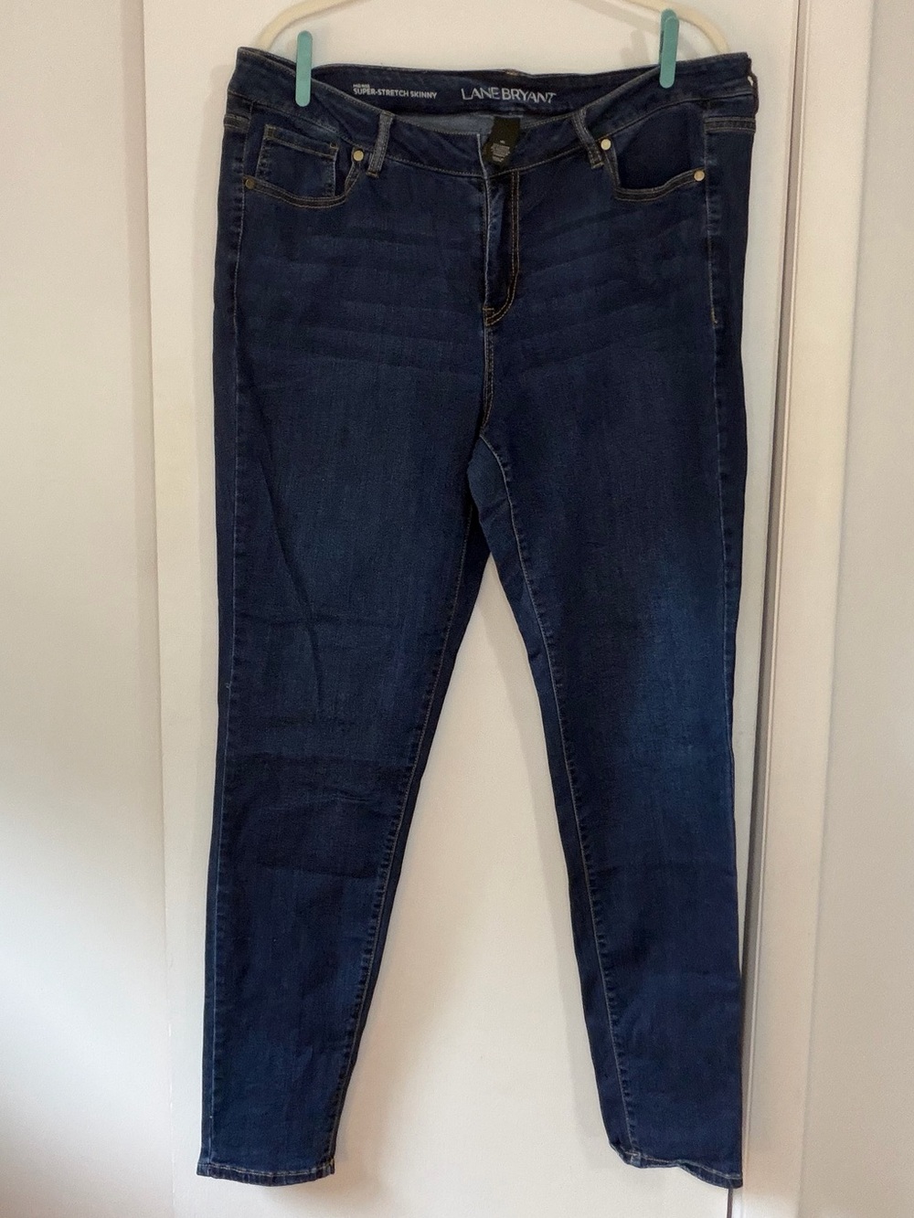 Lane Bryant Super-Stretch Skinny Jeans - Dark Indigo 18L